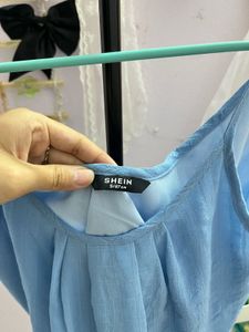 Light Blue Spaghetti Strap Tank Top(S)
