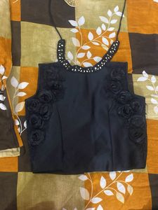 Elegant western Black Blouse
