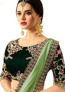 Embroidered UNSTITCHED Lehenga Choli Set