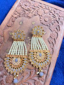 kashmiri Pearl Drop Earrings