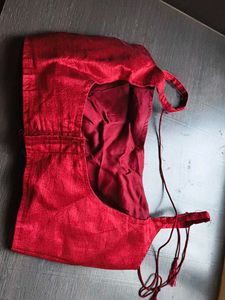Elegant Maroon Saree Blouse