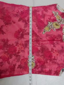 Beautiful Pink Floral Embroidered Anarkali