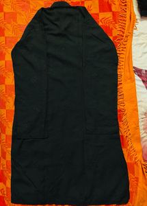 Men’s Black Embroidered Kurta