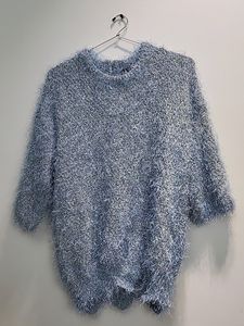 Party Wear Sky Blue Sweater