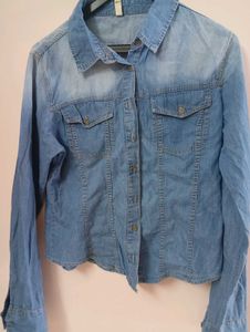 Stylish Blue Denim Shirt