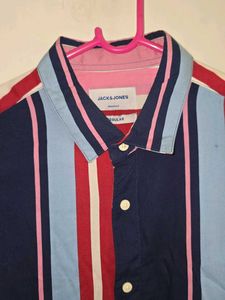 Men's Striped Short Sleeve Shirt