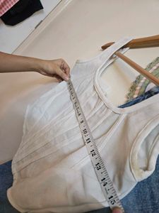 White Corset Top &amp; Wide Leg Jeans Set
