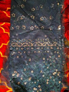 sequin net fabric 2 mtr