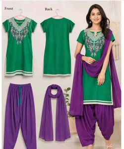Beautiful Green XL Kurta Set with Dupatta