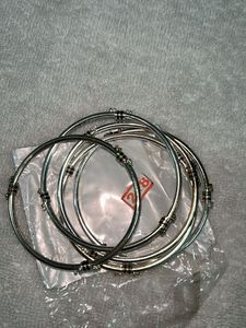 Elegant Silver Bangles Set of 5