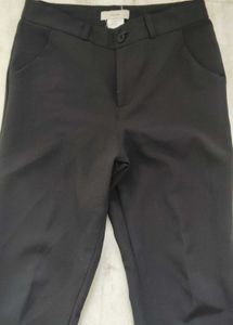 Classic Black Bootcut Trousers