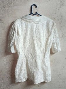 Partywear Elegant Lace Blouse with Overlay