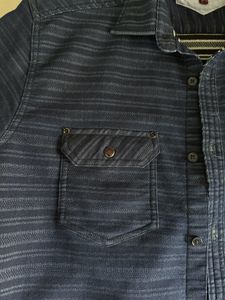 Textured Old Money Navy Shirt