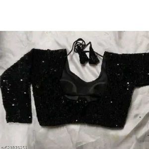 new Black Sequin padded Blouse
