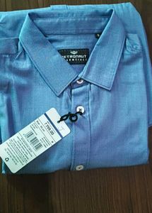 Men's Blue Long Sleeve Shirt