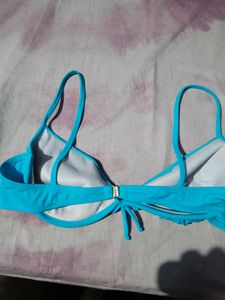Blue Halter Neck Bikini  bra
