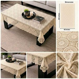 Cotton Net Embroidered Decorative Table Runner
