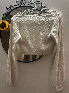 off white crop top