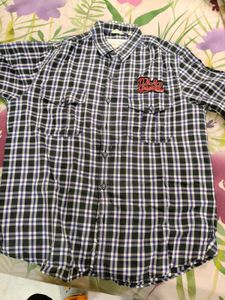 Men's Plaid Button-Up Shirt