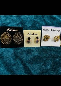 Fashion Earrings Set - 3 Pairs