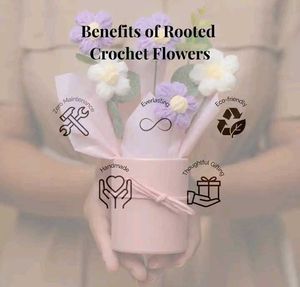 Handmade Crochet Flower Bouquet