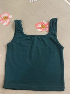 Solid Square Neck Tank Top Bust-34/36