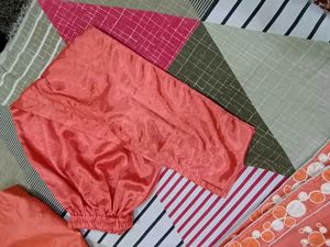 Orange Kurta Set with Intricate Detailing