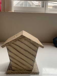 Wooden House Piggy Bank