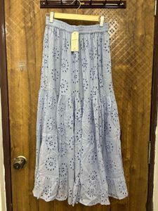Boho Eyelet Maxi Skirt