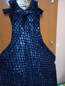 Stunning Blue Sequin Dress