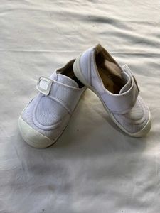 Miki House White Velcro Shoes