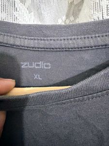 Zudio Grey "IYKYK" Graphic T-Shirt