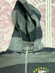 Unisex Hackett Striped Zip-Up Hoodie