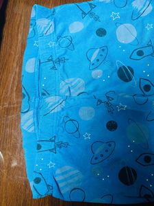 Girls Blue Space Print Leggings