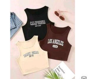 Graphic Crop Tops - Set of 3