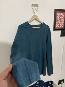 H&amp;M Teal Long Sleeve T-Shirt