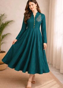 Teal Anarkali Kurta