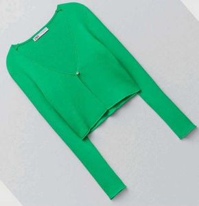 Zara Green Knit Cardigan