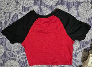 Red &amp; Black Graphic T-Shirt