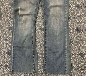 Distressed Flare Jeans