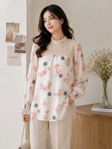 Korean Style Floral Lace Top