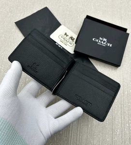 Coach Bifold Wallet WD Money Clipper WITH BOX