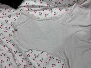 H&amp;M White Mini Dress