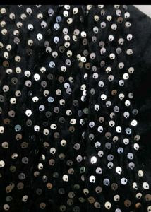 Sparkling Sequin Embellished blouse fabric