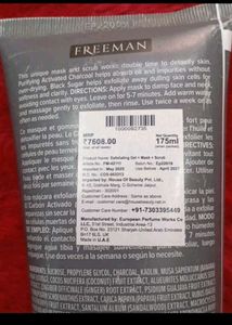 Freeman Exfoliating Gel Mask Scrub