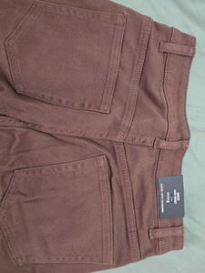 H&amp;M Wide Leg Brown Jeans
