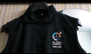 Sleeveless Black Polo T-Shirt