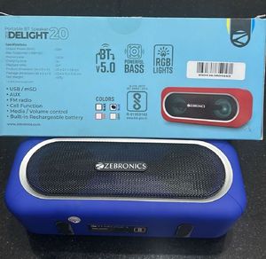 New- Zebronics Portable Bluetooth Speaker