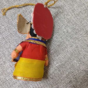 Cute Bal Ganesha Handmade Plush Cloth Car Hanging