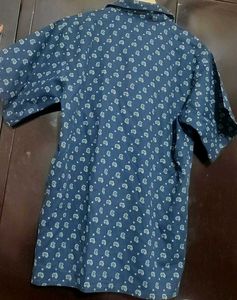 Navy Blue Half Sleeves Shirt For 40 Chest